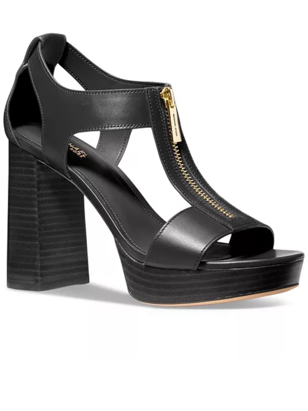 MICHAEL Michael Kors Women's Berkley Mid Platform T-Strap Sandals - Picture 9 of 12